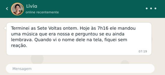 Conversa de retorno de contato